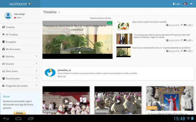 XaCatolicos android App screenshot 1